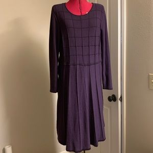 Christopher and Banks Swearer Dress Purple Large